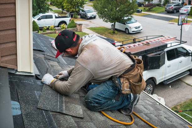 Professional Roofing technician working in Gillett, PA